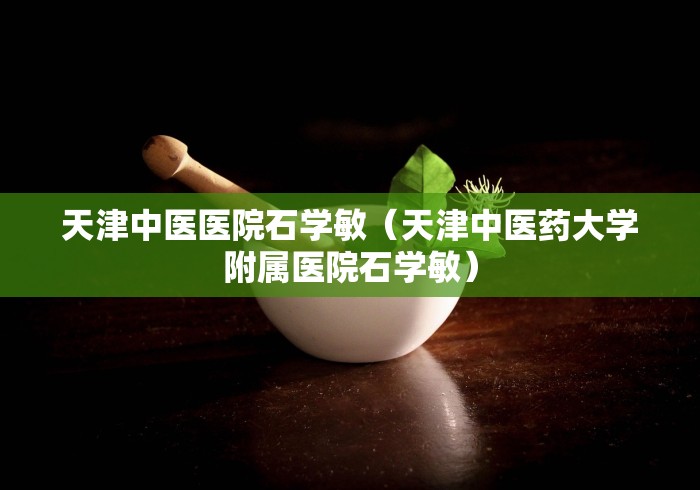 天津中医医院石学敏（天津中医药大学附属医院石学敏）