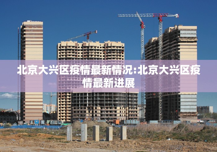 北京大兴区疫情最新情况:北京大兴区疫情最新进展