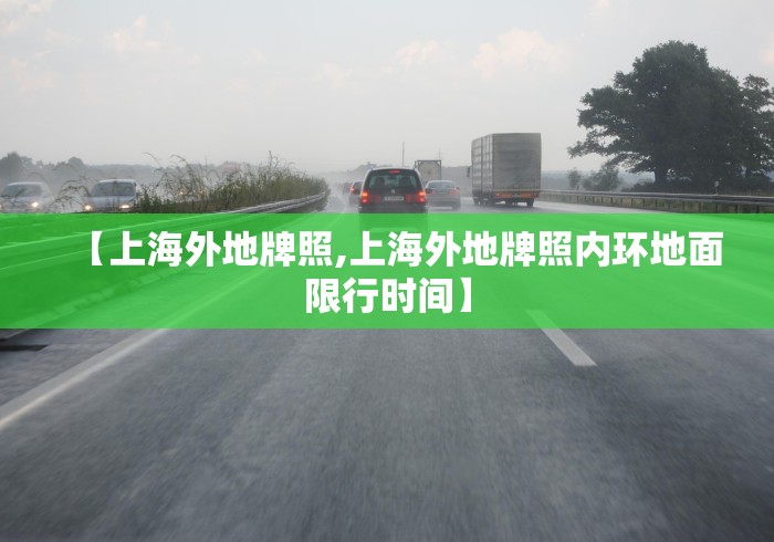 【上海外地牌照,上海外地牌照内环地面限行时间】