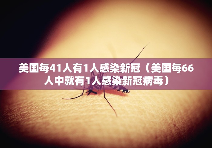 美国每41人有1人感染新冠(美国每66人中就有1人感染新冠病毒) 美国每41人有1人感染新冠(美国每66人中就有1人感染新冠病毒)