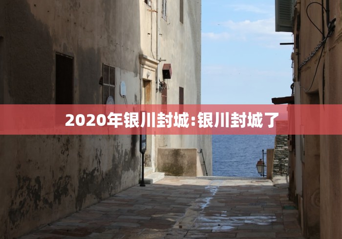2020年银川封城:银川封城了