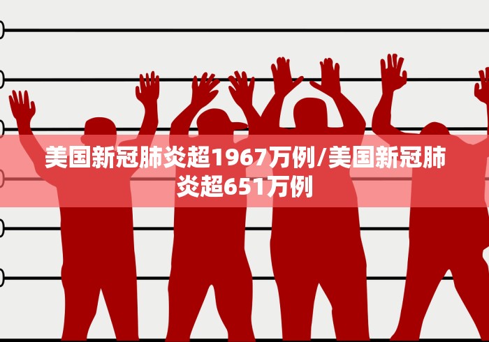 美国新冠肺炎超1967万例/美国新冠肺炎超651万例