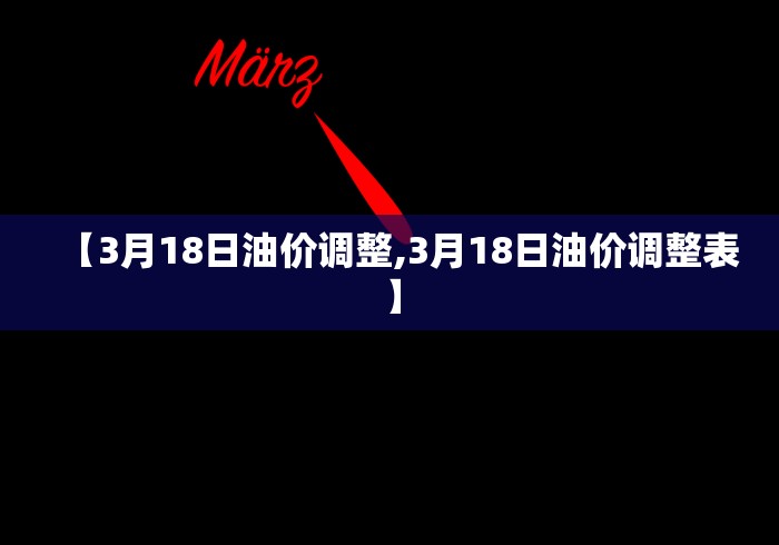 【3月18日油价调整,3月18日油价调整表】