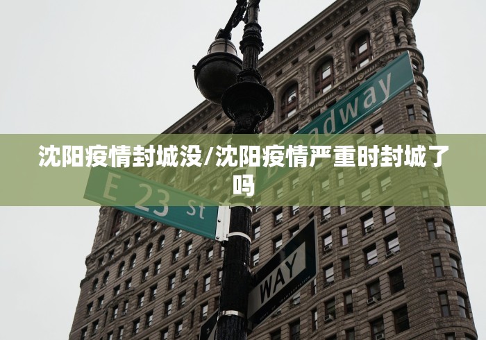沈阳疫情封城没/沈阳疫情严重时封城了吗