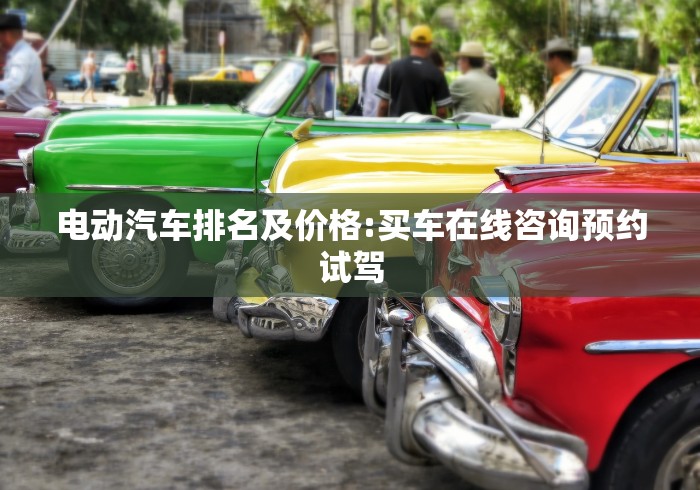 电动汽车排名及价格:买车在线咨询预约试驾