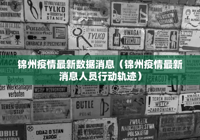 锦州疫情最新数据消息（锦州疫情最新消息人员行动轨迹）